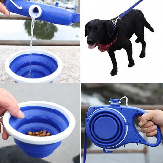 All-in-One Pet Kit, with Water Bottle, Cup, Pet Rope